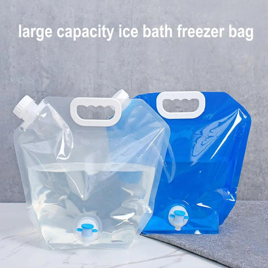 5/10L Portable Camping Water Bag Foldable Drinking Water Bucket Large Capacity Water Container For Outdoor Travel Lightweight